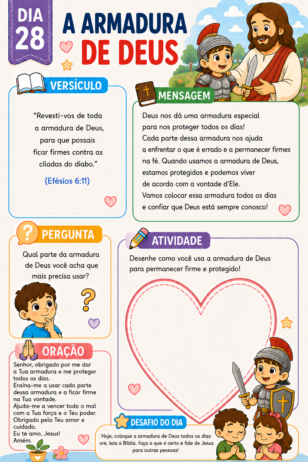 Dia 28 do devocional: A armadura de Deus